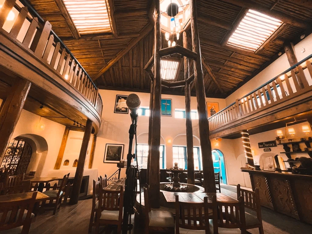 Inside of Taos Inn With Microphone